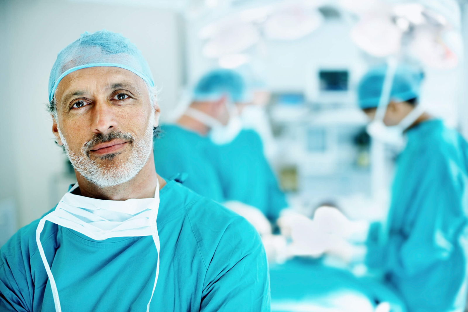 Anesthesiologist in operating theatre