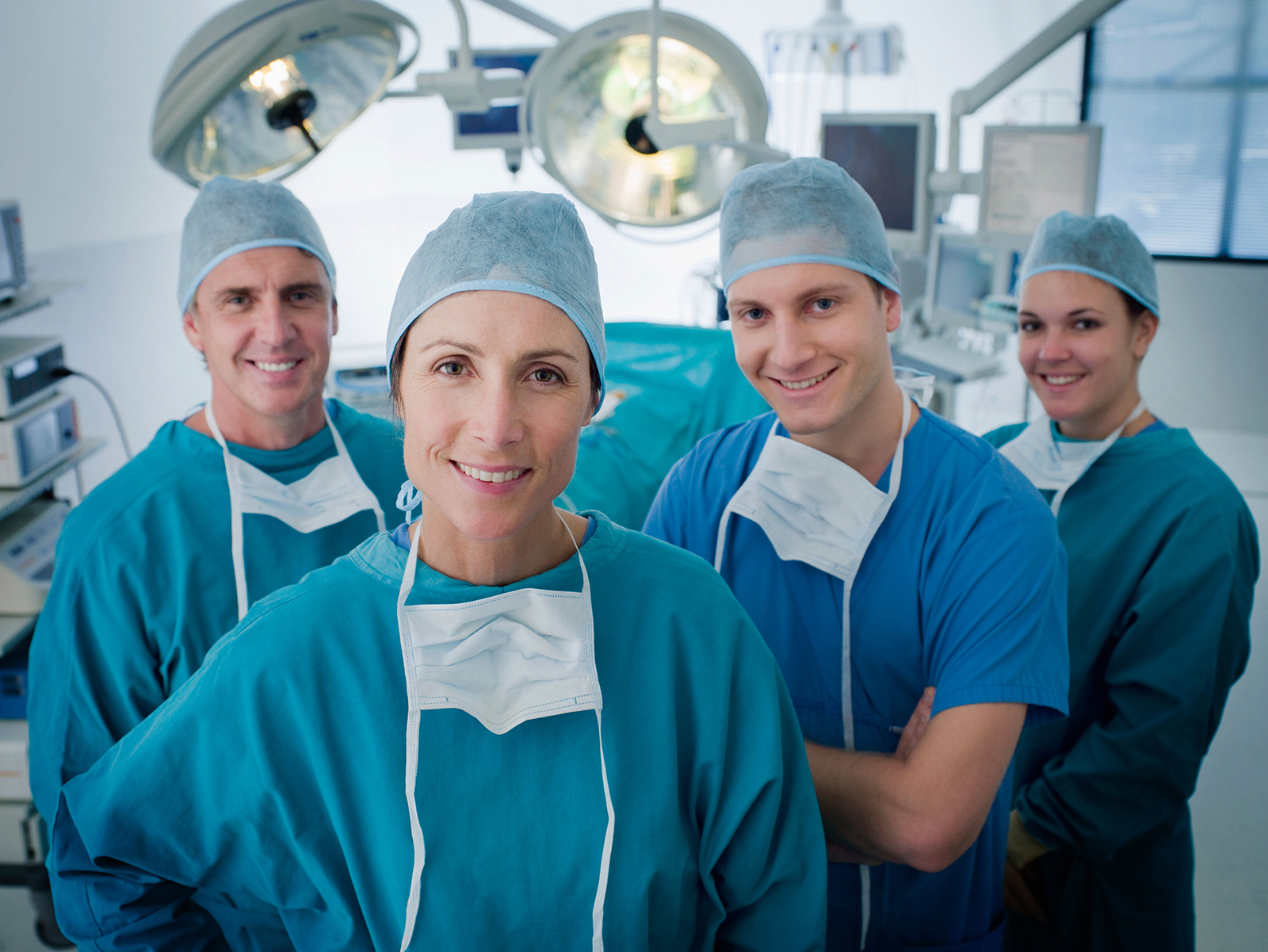 Surgical team in operating room